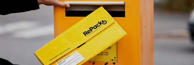 Repack Verpackung Einwurf Briefkasten
