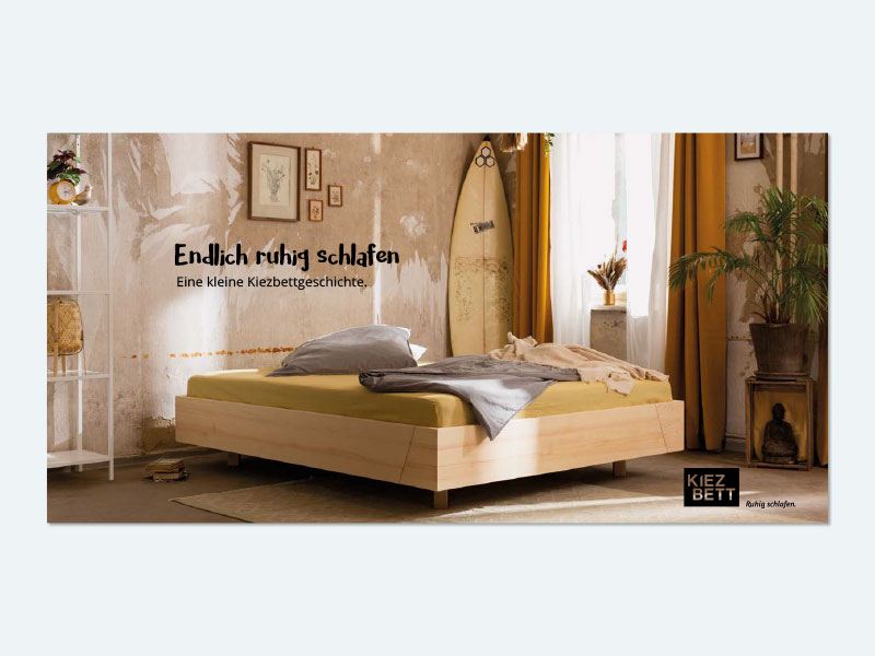 Kiezbett Endlich Ruhig schlafen Broschüre Cover