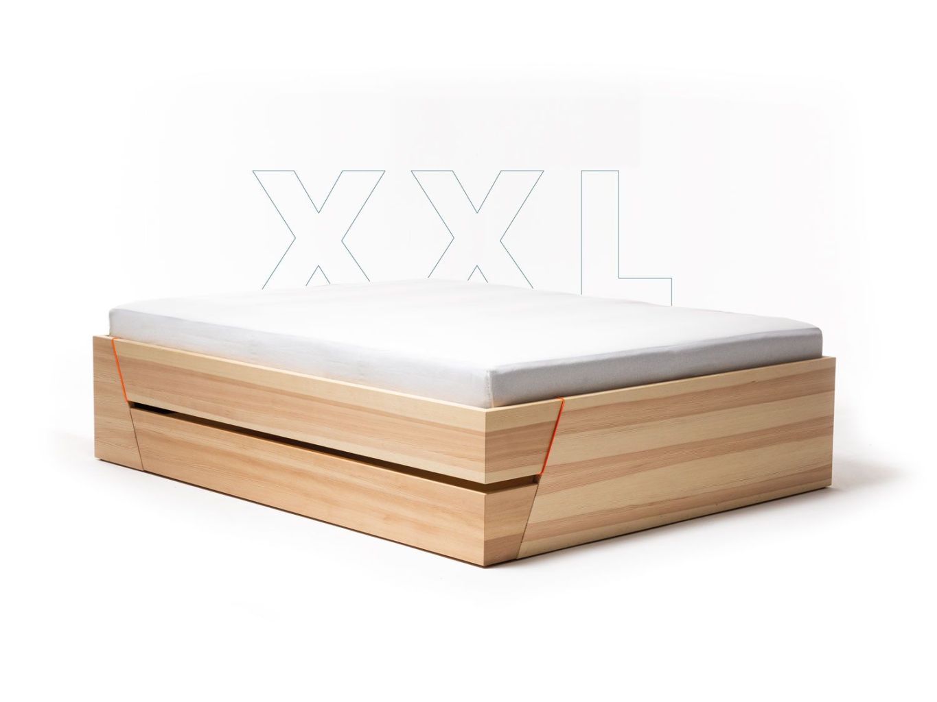 grosses Familienbett, Stauraum, XXL, Design, nachhaltig, Holz